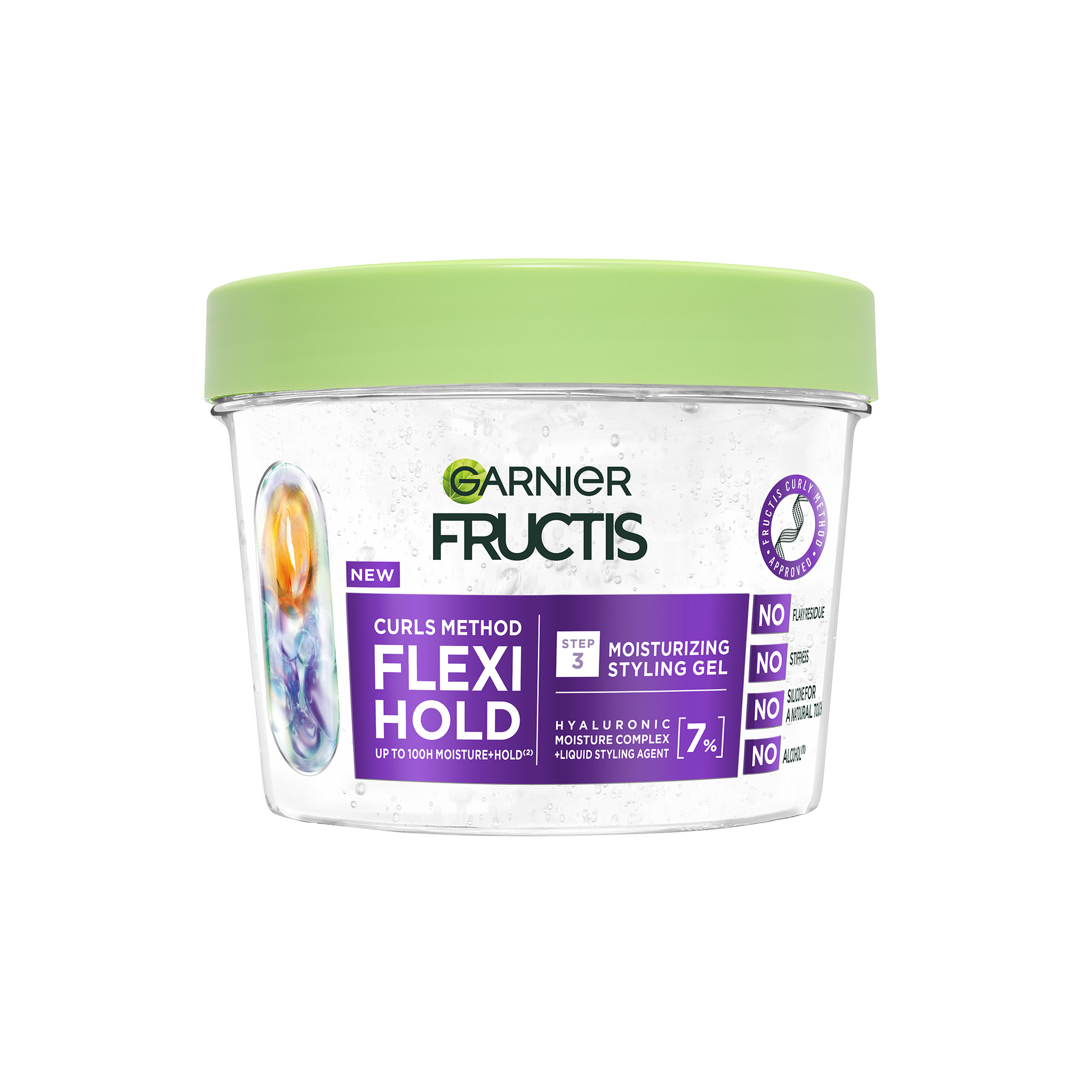 Garnier Garnier Fructis Curls Method Flexi Hold Hydratačný stylingový gél pre všetky typy kučeravých a vlnitých vlasov