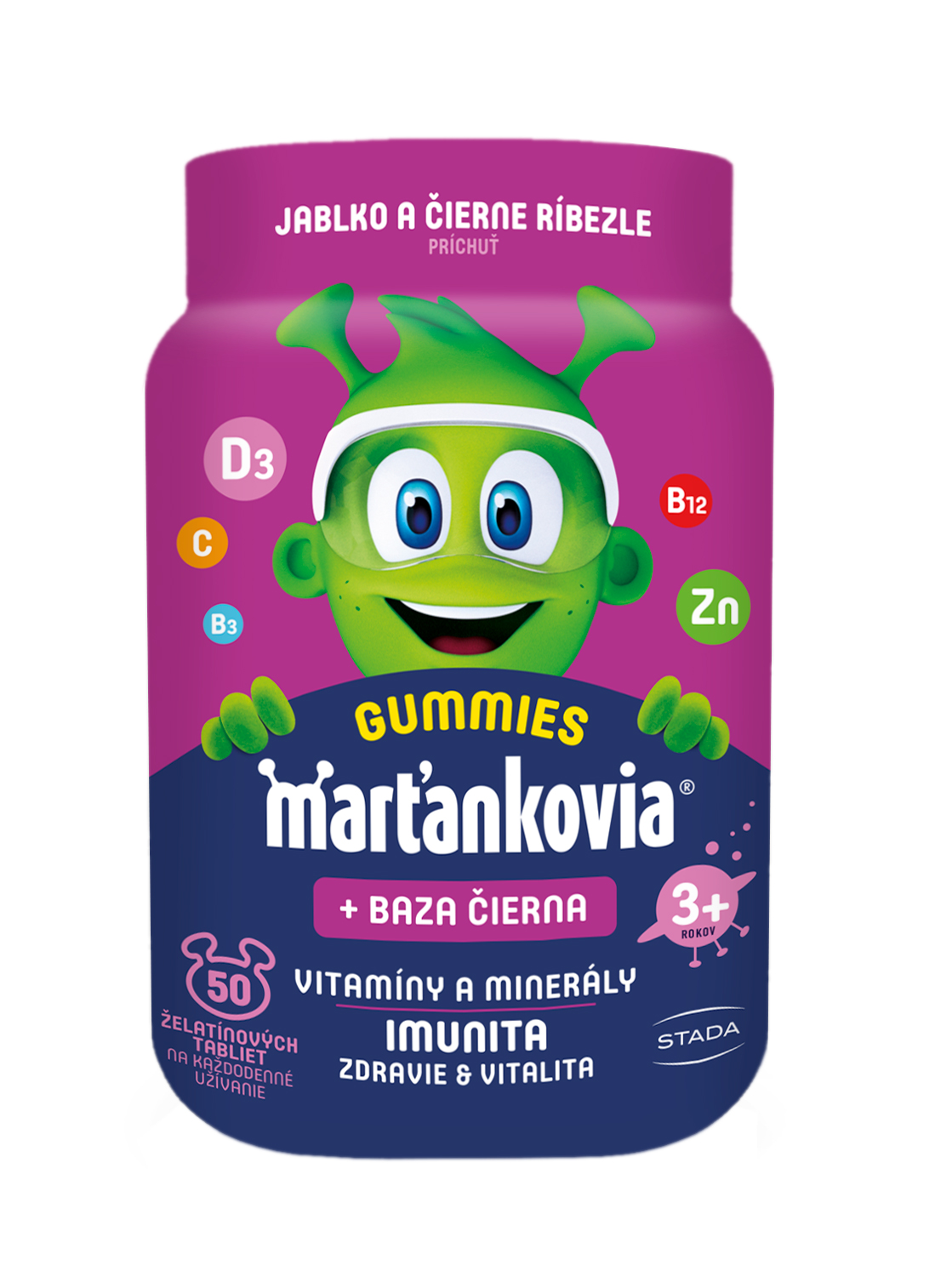 Marťankovia Walmark Marťankovia Gummy Vitamíny s Bazou čiernou