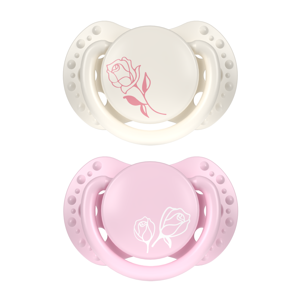 LOVI Cumlík Lovi mini silikónový petite rose 0-2m dievča