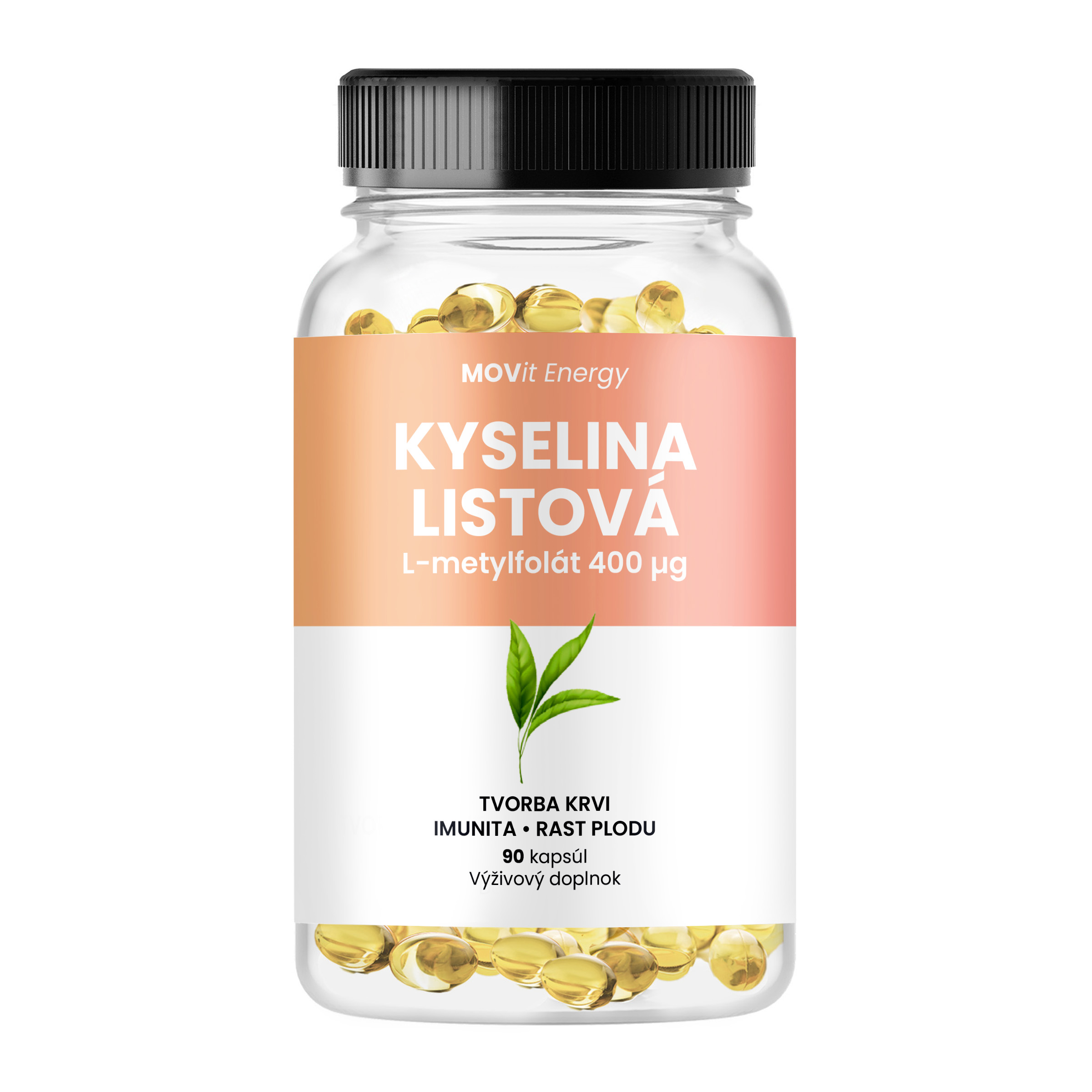 Movit Kyselina listová L-metylfolát 400 µg