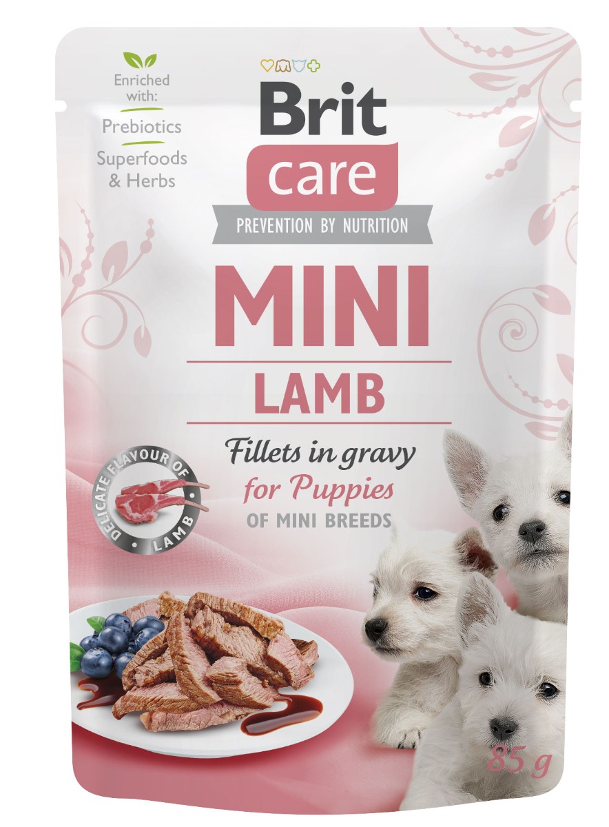 Brit care mini puppy jahňacie filety v om. 85g a.u.v.