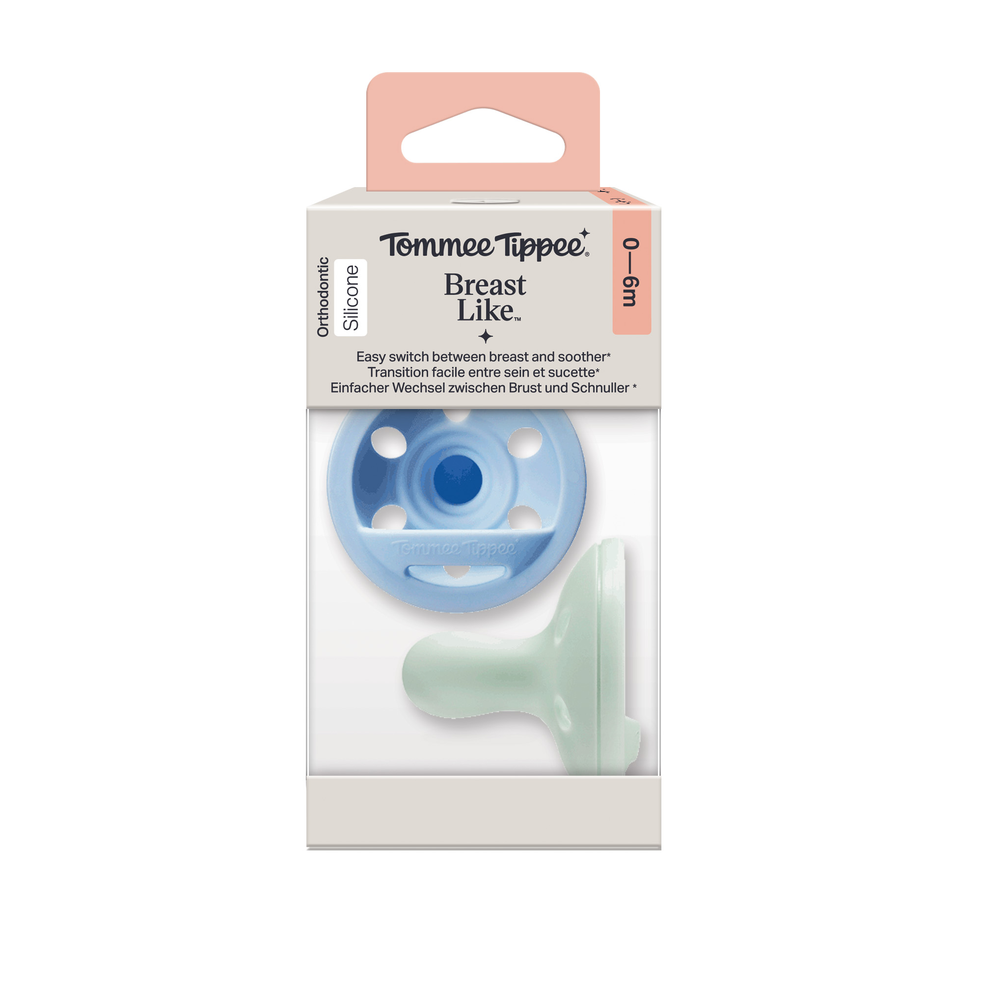 Tommee Tippee Tommee Tippee Breast-like silikónový cumlík 0-6m, Boy
