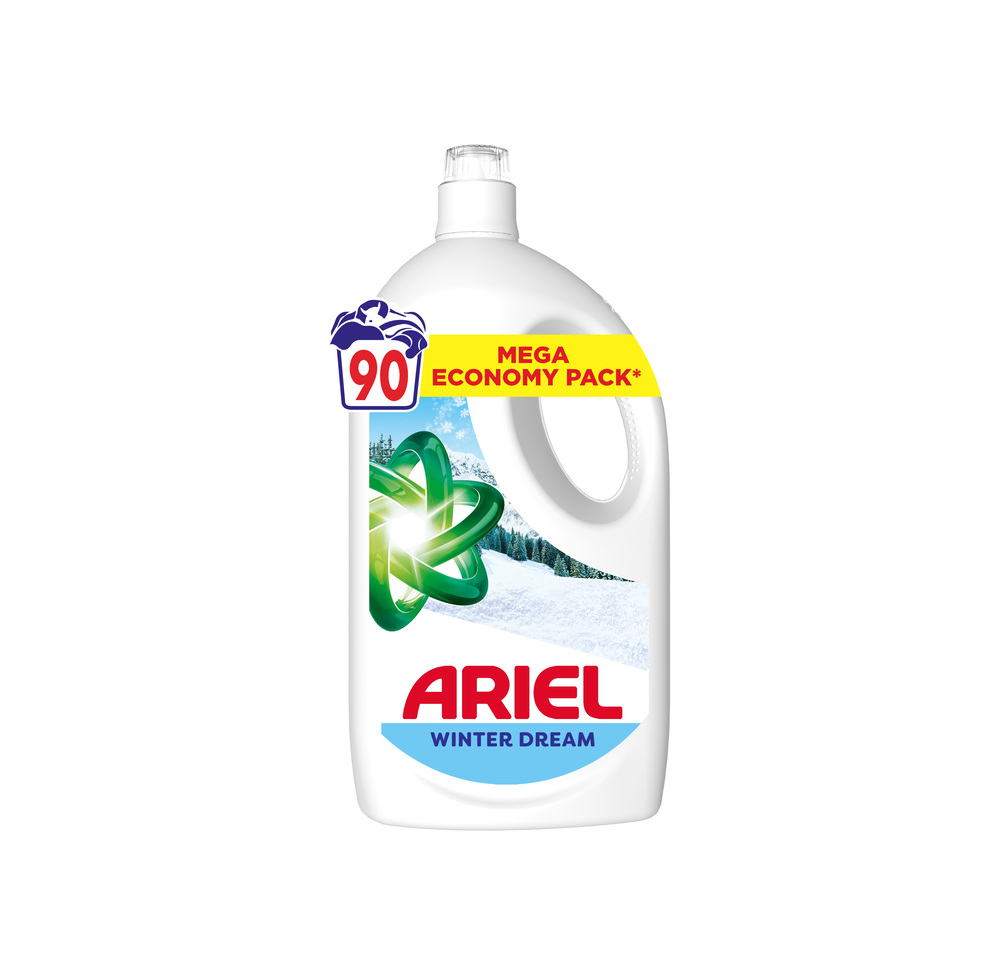 Ariel Ariel, Tekutý prací prostriedok, 90 praní, Winter Dream, s nádychom sviežej vône Lenor