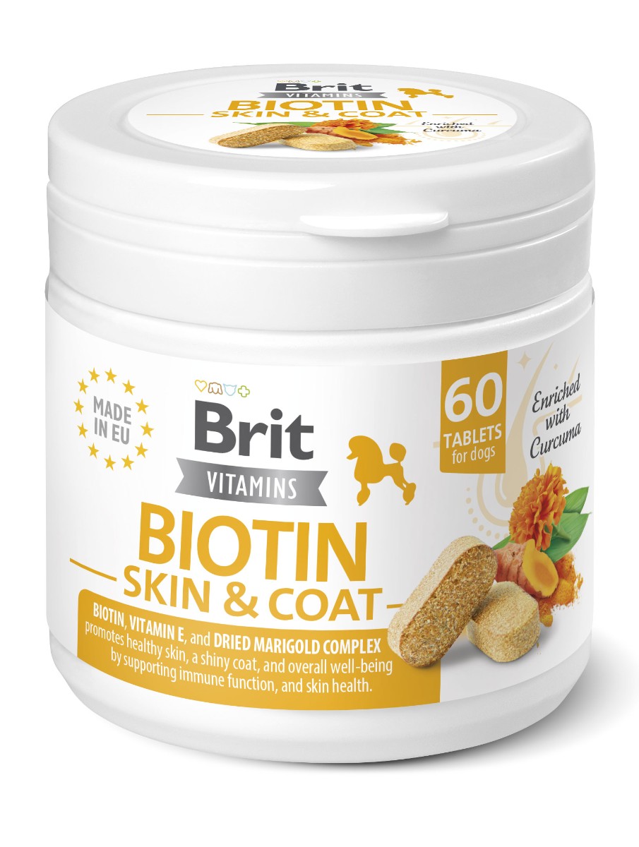 Brit Brit vitamins biotin skin&coat care 60tbl a.u.v.