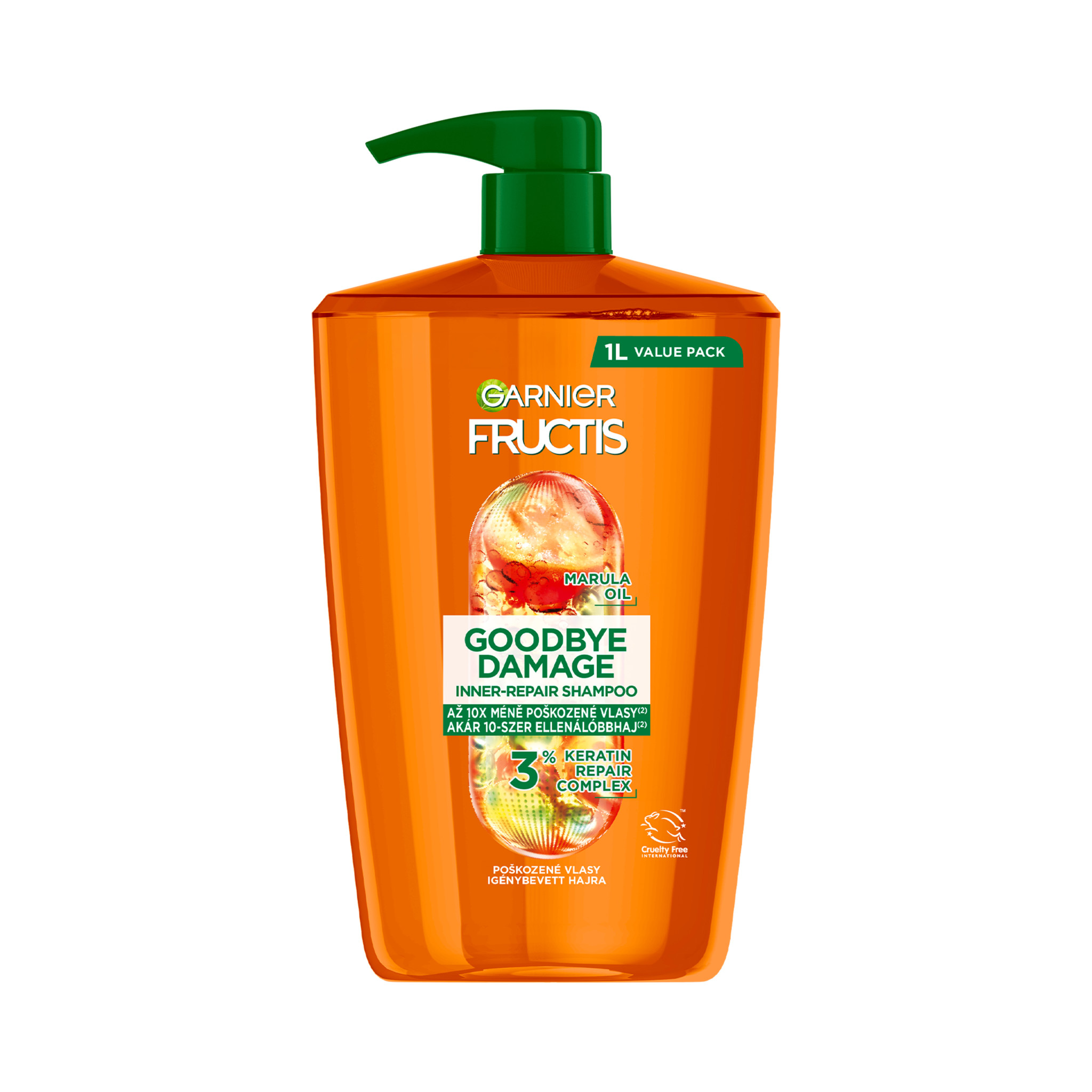 Garnier Garnier Fructis Goodbye Damage šampón na vlasy na poškodené vlasy, 1000 ml