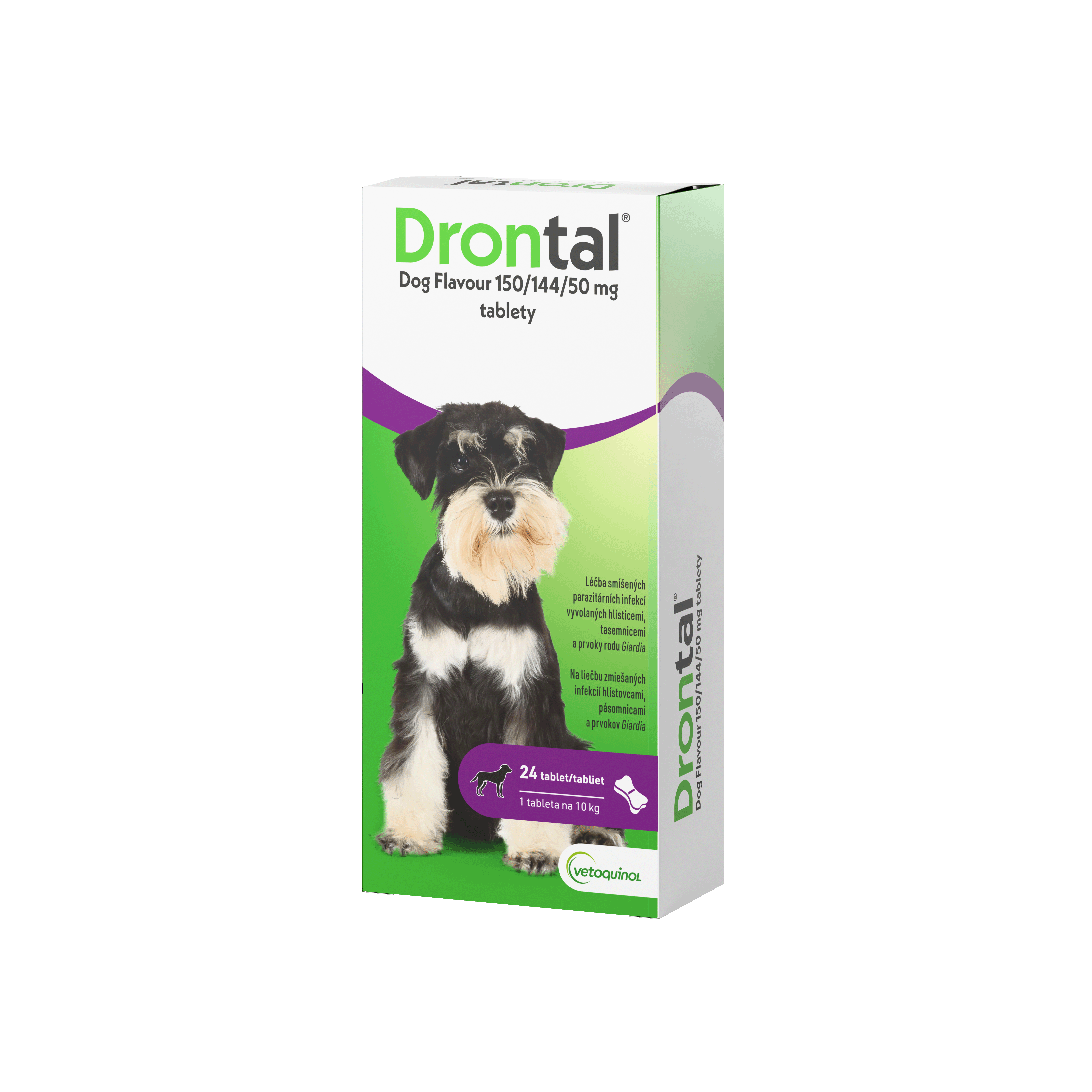 Drontal Drontal Dog Flavour 150/144/50 mg tablety