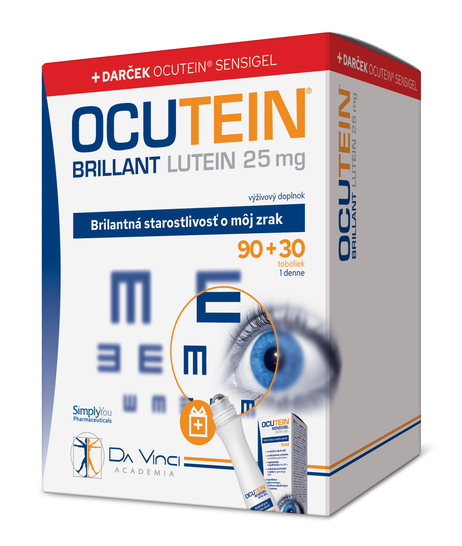 Ocutein Ocutein brillant luteín 25 mg - da vinci