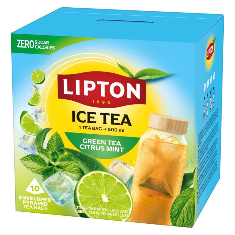 Lipton Lipton čaj ice tea mintlime pyramid 10 sač. 35g