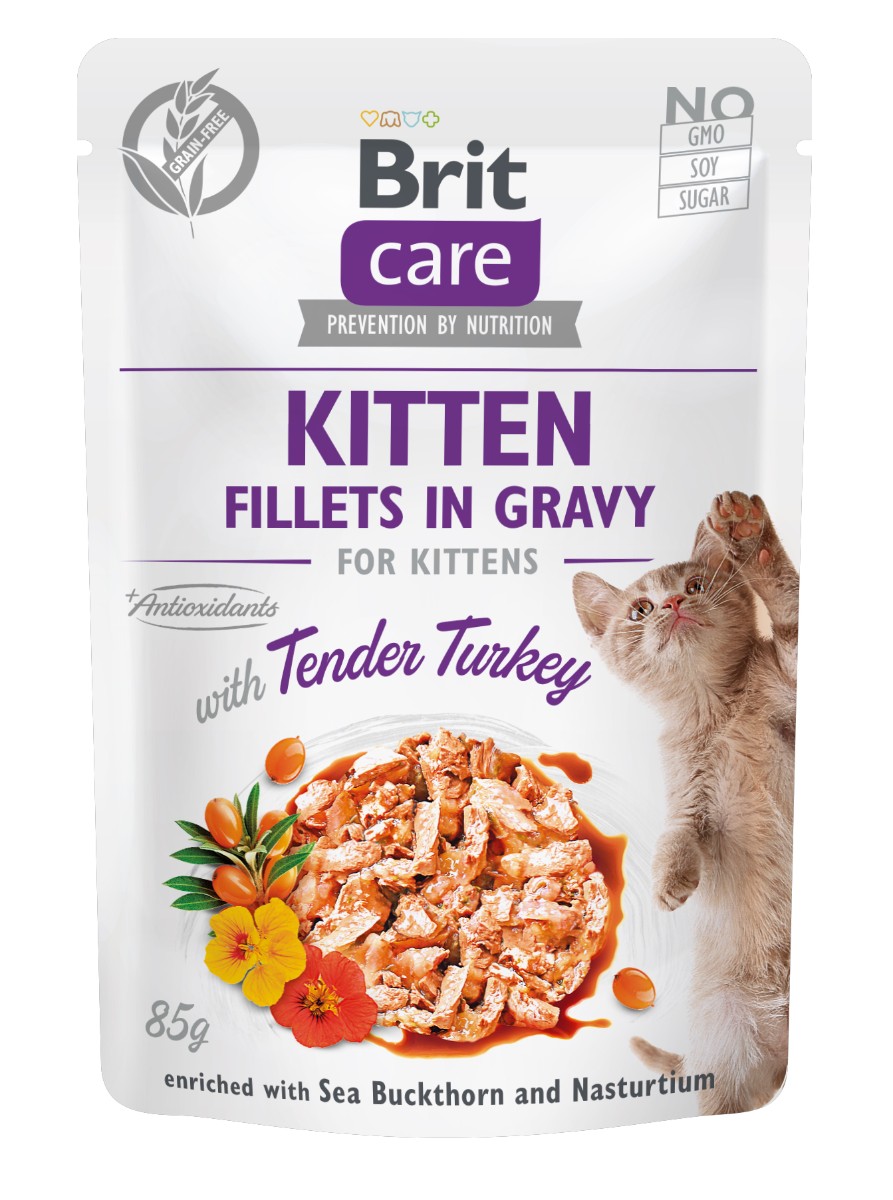 Brit Care Brit care cat kitten filety v om. Mor.mäso 85g a.u.v.