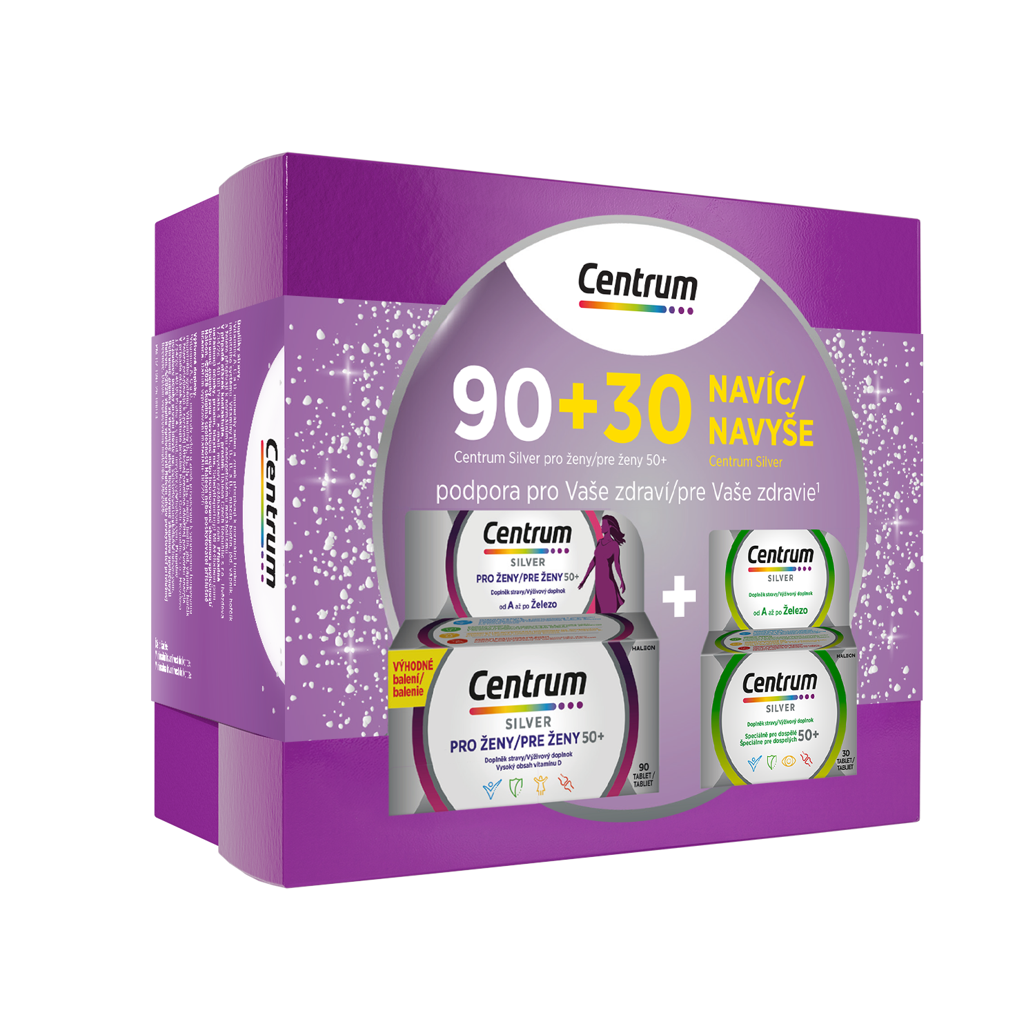Centrum Centrum silver 50+ pre ženy 90tbl+silver 30tbl vb26