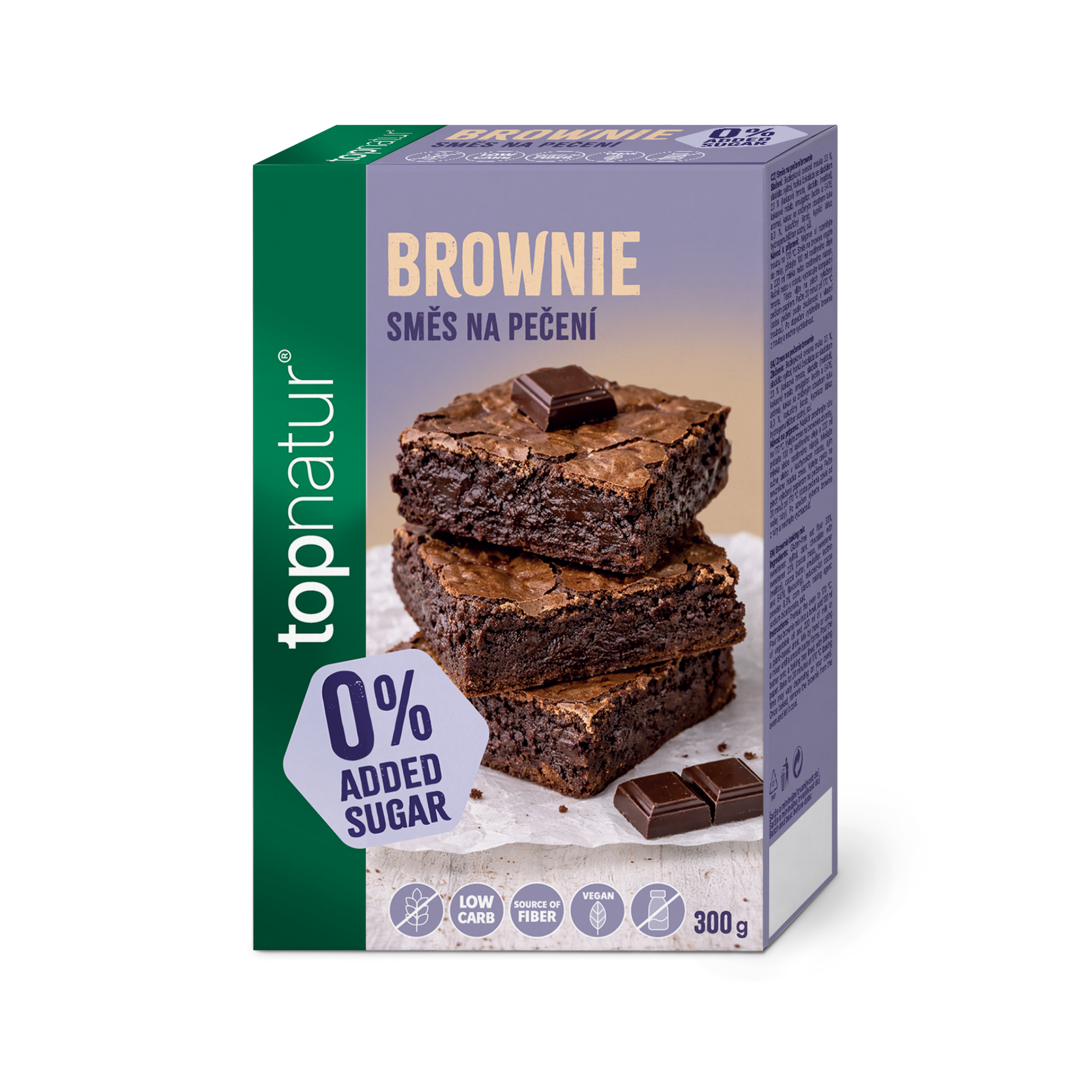 Topnatur No Added Sugar Zmes na brownie