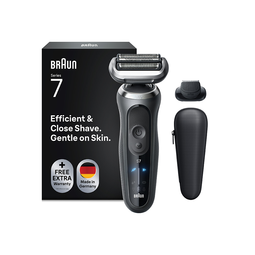 Braun Braun Series 7 72-G1200S elektrický holiaci strojček + 1 nástavec, sivý
