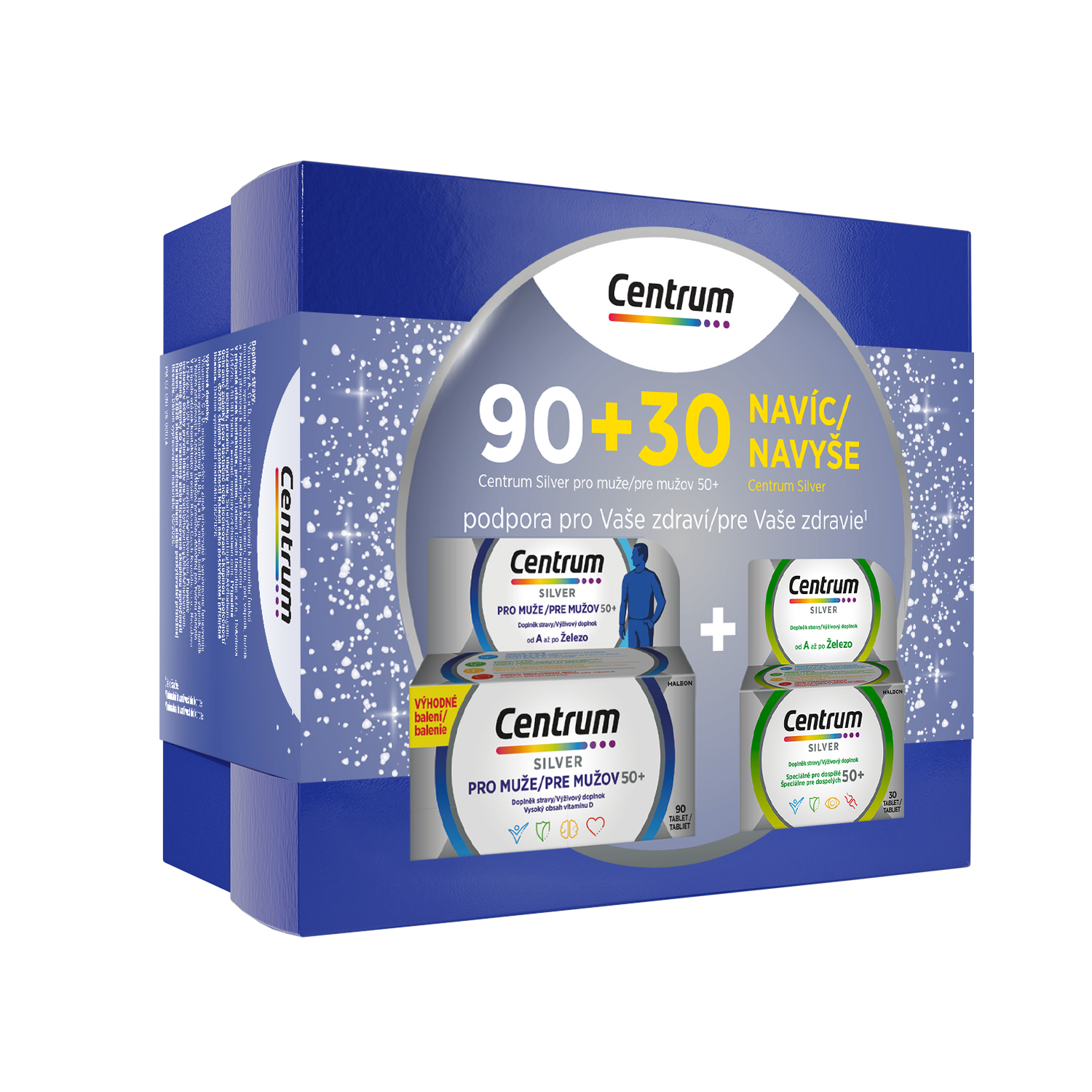 Centrum Centrum silver 50+ pre mužov 90tbl+silver 30tbl vb26