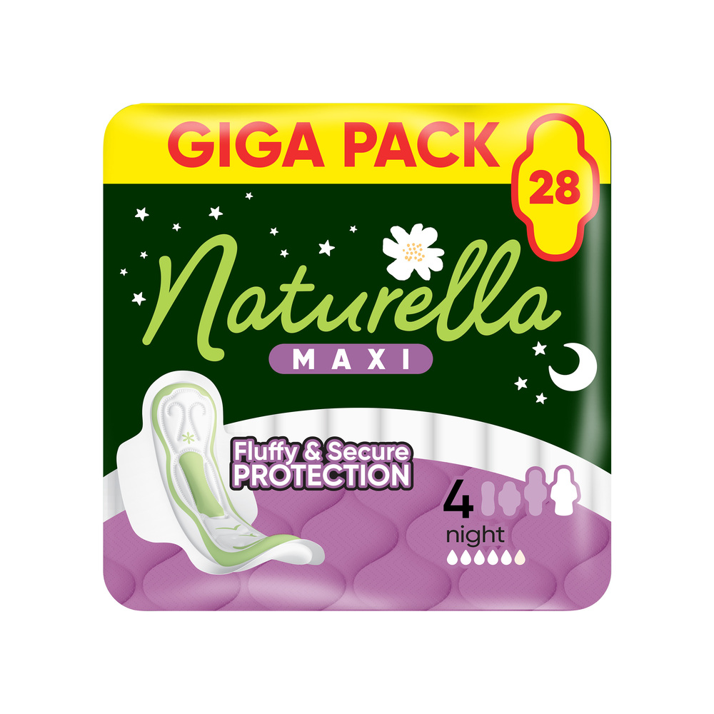 Naturella Naturella Maxi Vložky Night veľkosť 4 S Krídelkami