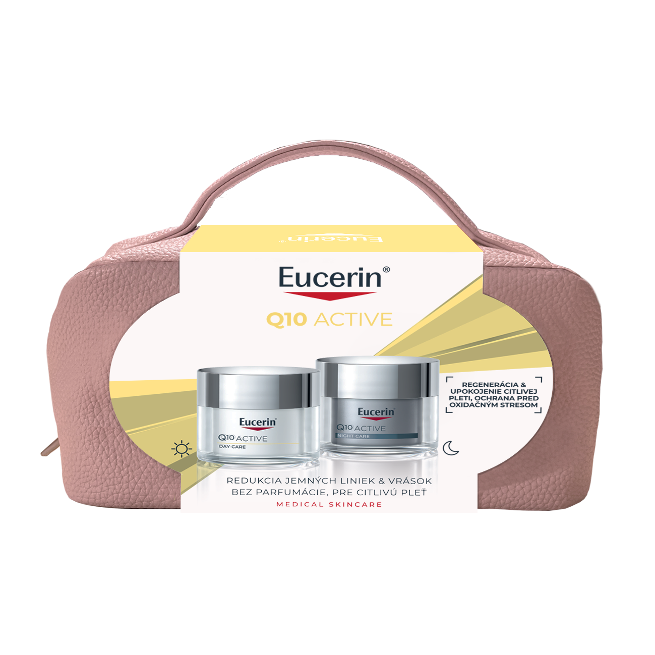 Eucerin Eucerin Vianočná taštička Q10 Active Denný krém pre citlivú pleť + Nočný krém