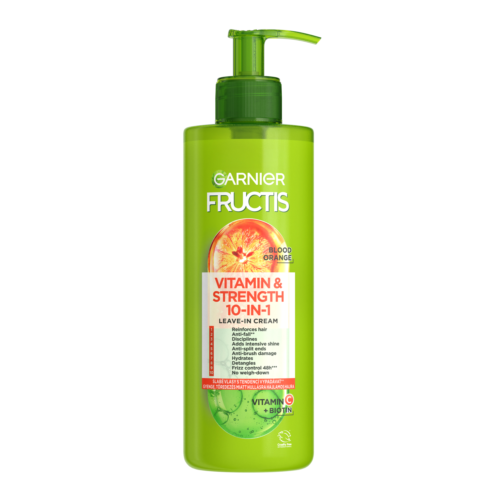 Garnier Garnier Fructis Vitamin & Strength 10v1 Bezoplachová starostlivosť 400ml