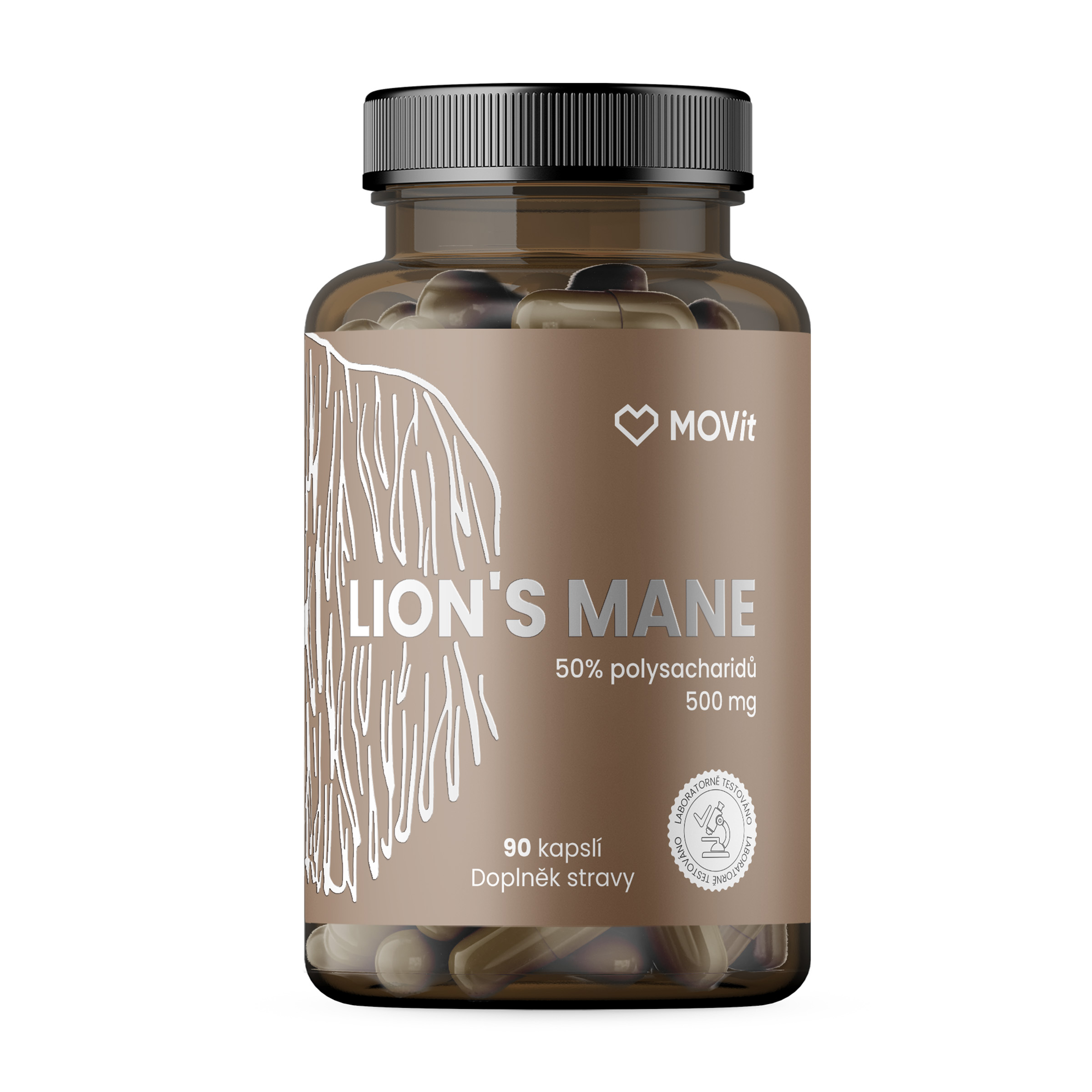 MOVit Movit Hericium - Lion's mane 50% polysach. 500 mg