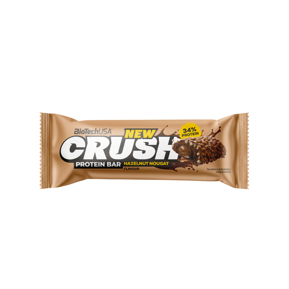BioTech USA Biotech crush protein bar lieskový nugát 45g
