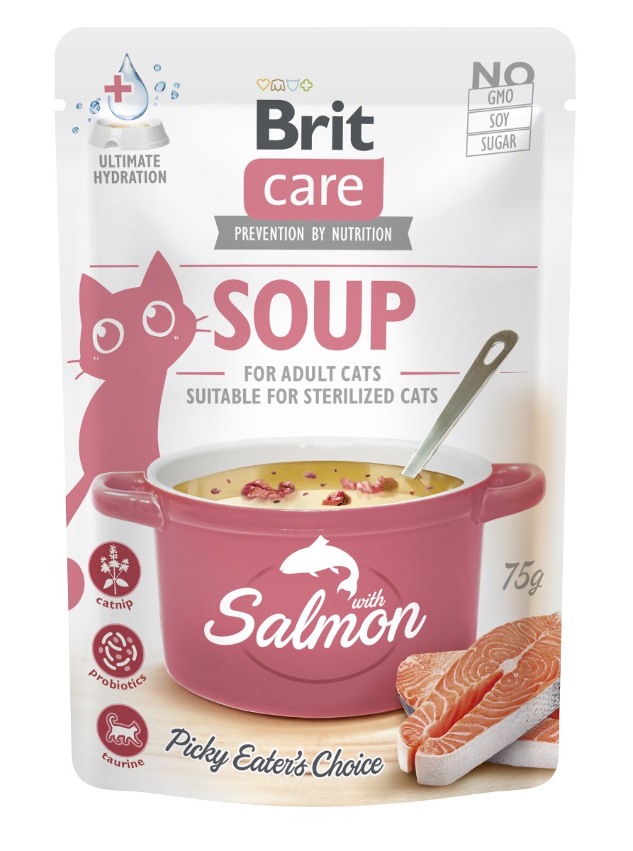 Brit Care Brit care cat soup losos 75g a.u.v.