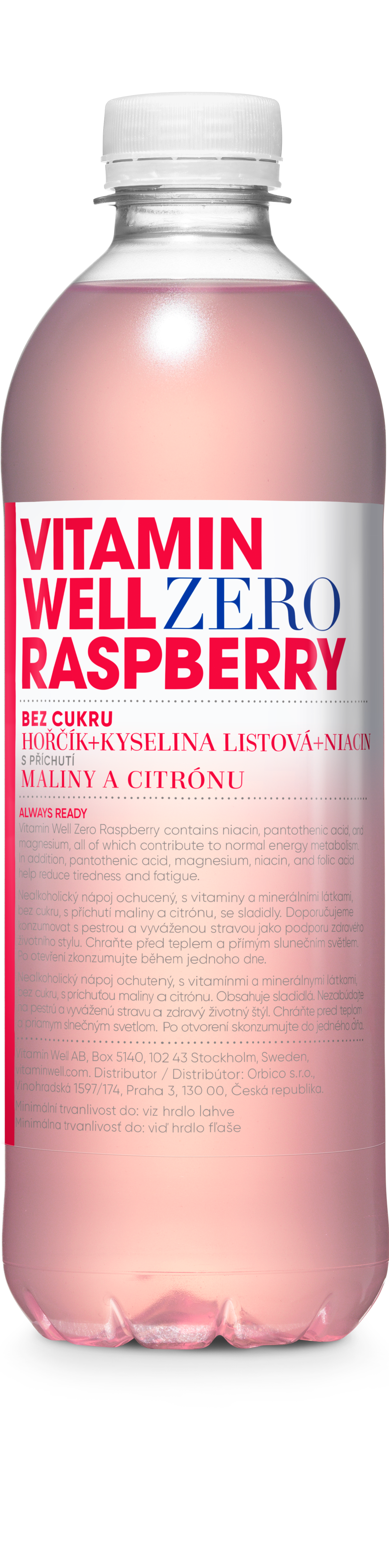 VITAMIN WELL Vitamin well zero raspberry 500ml "z"