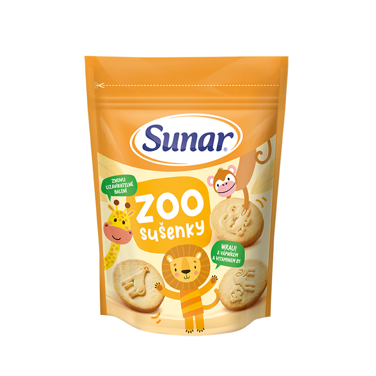 Sunar Sunar Zoo detské sušienky 12m+