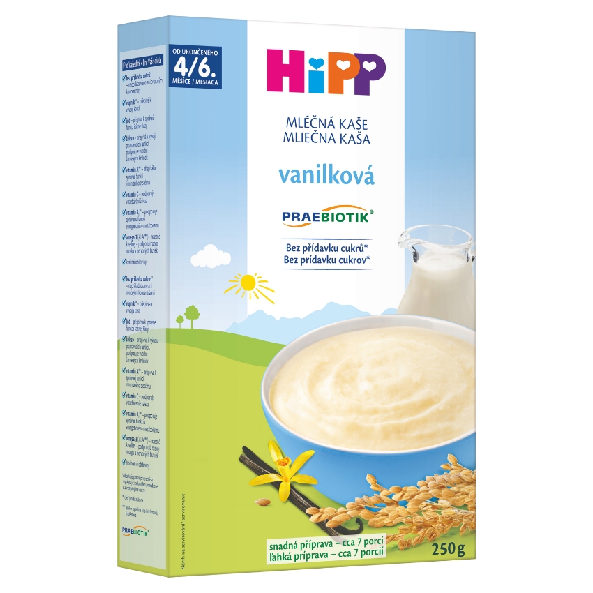 Hipp HiPP Mliečna prvá Kaša Praebiotik vanilková