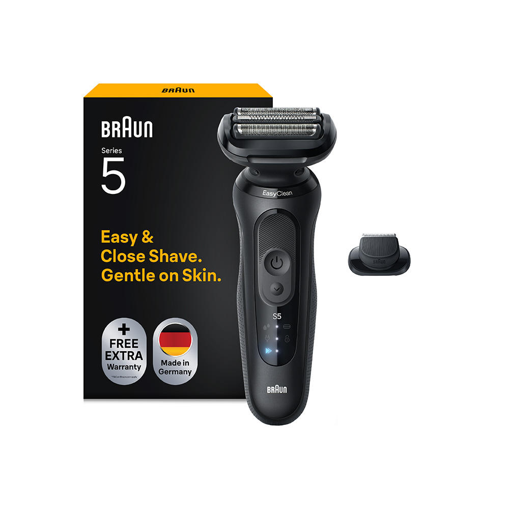 Braun Braun Series 5 52-N1200S elektrický holiaci strojček + 1 nástavec, čierny