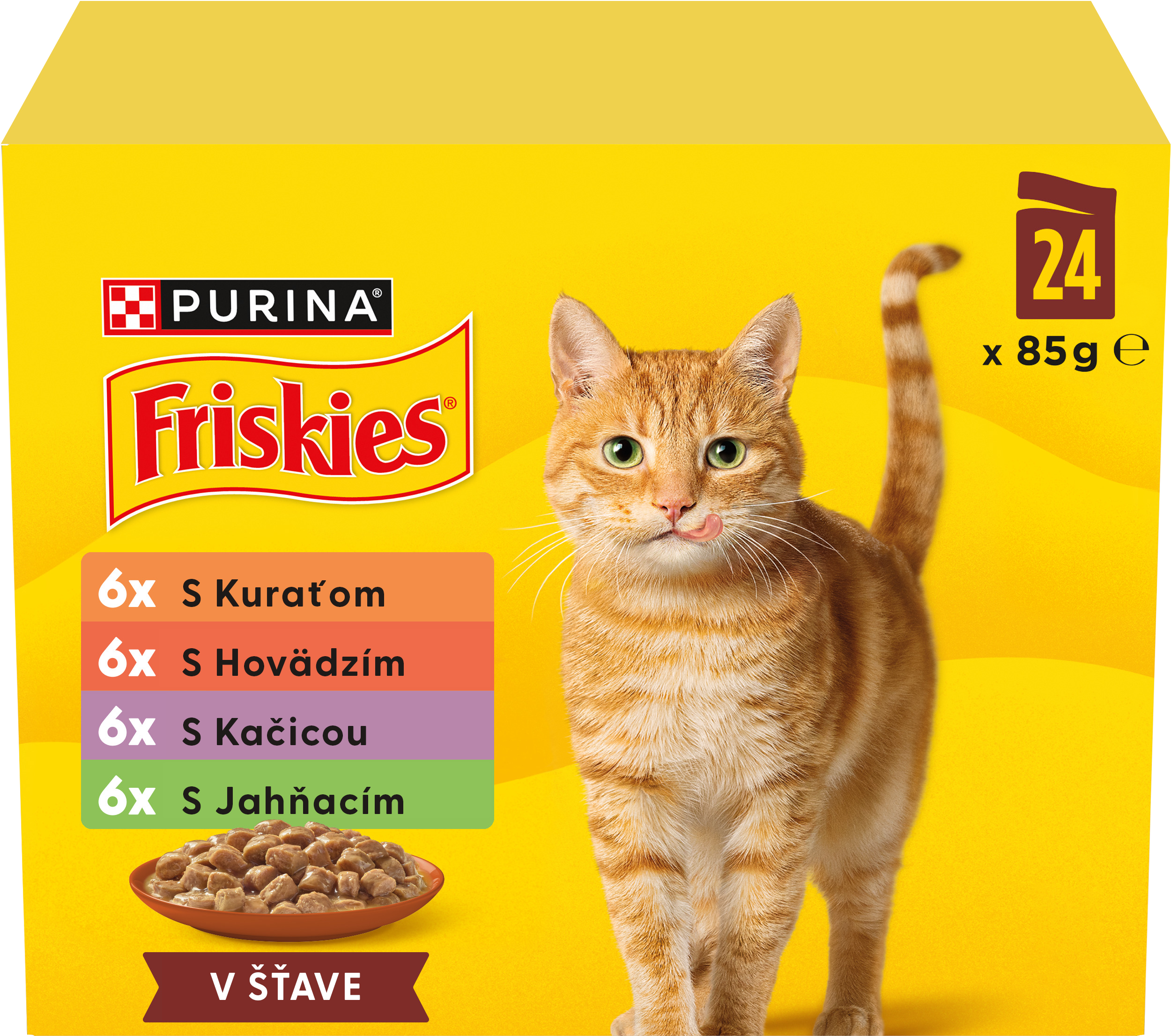 Friskies Friskies Multipack 4(24x85g) kura/hovädzie/jahňacie/kačica