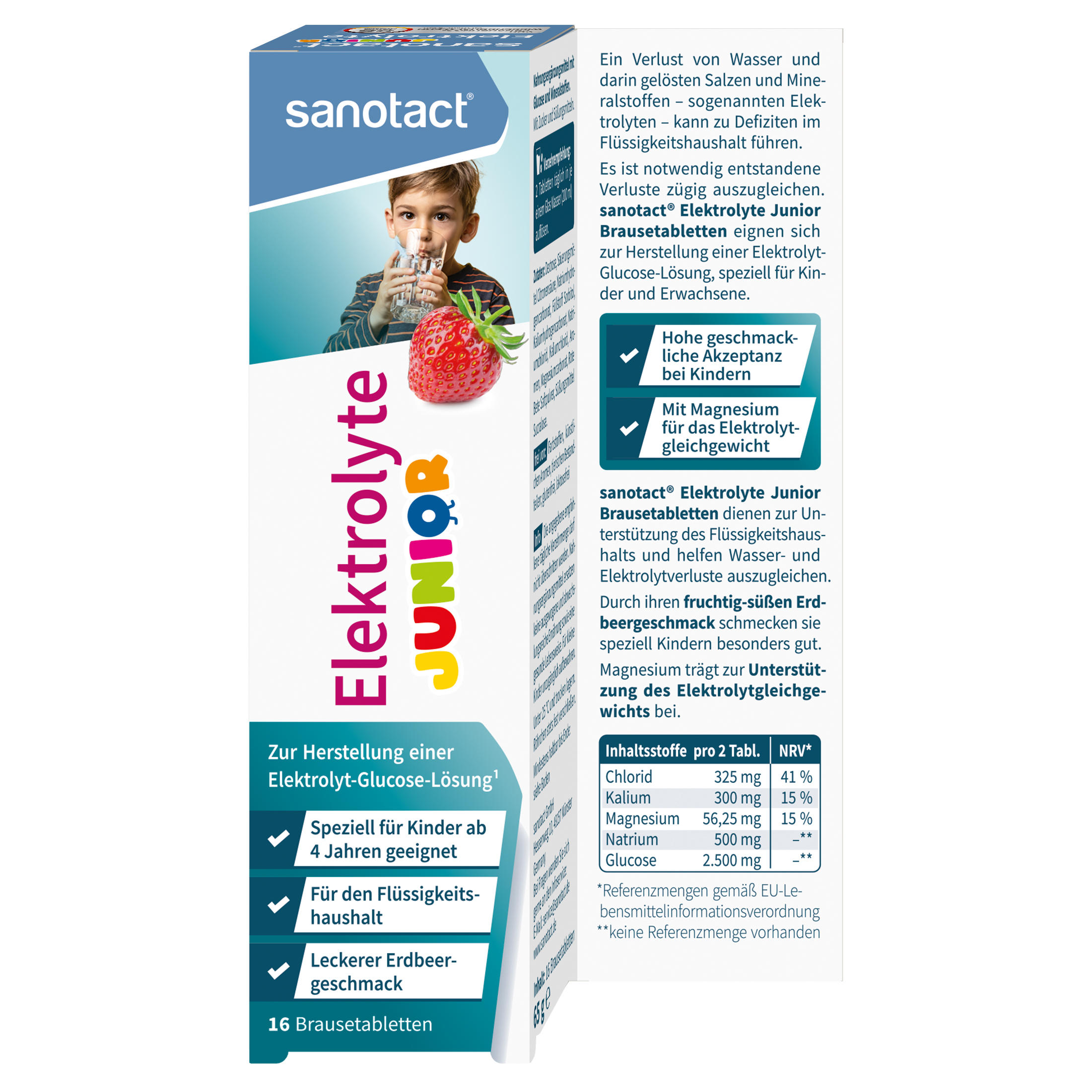 Sanotact elektrolyty junior 16tbl