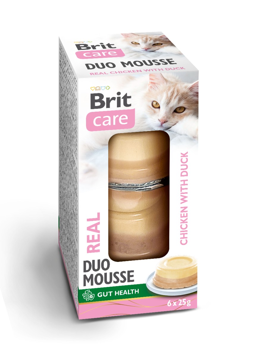 Brit Care Brit care cat duo mousse kuracie s kačicou 6x25g a.u.v.