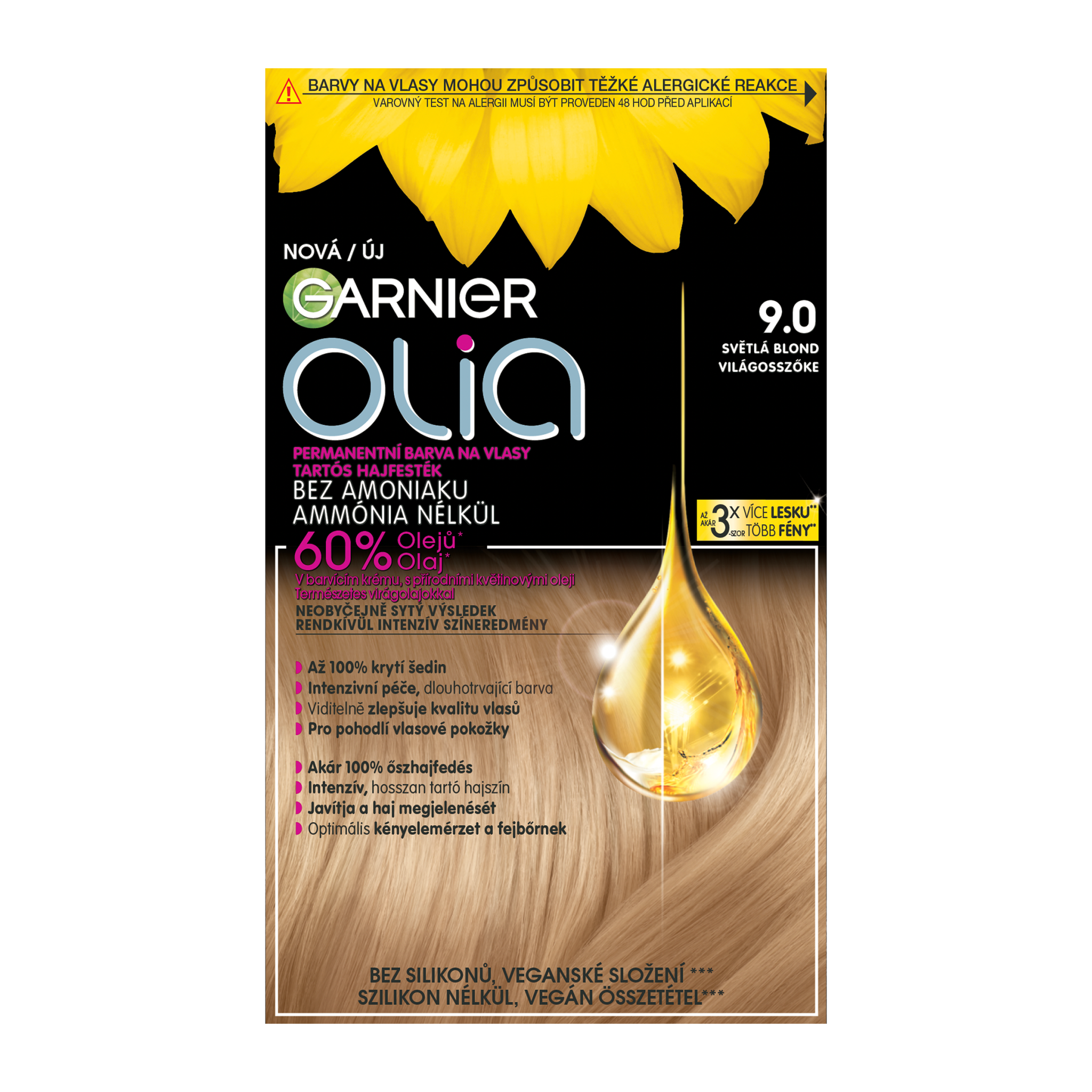 Garnier Garnier Olia permanentná farba na vlasy 9.0 Svetlá blond