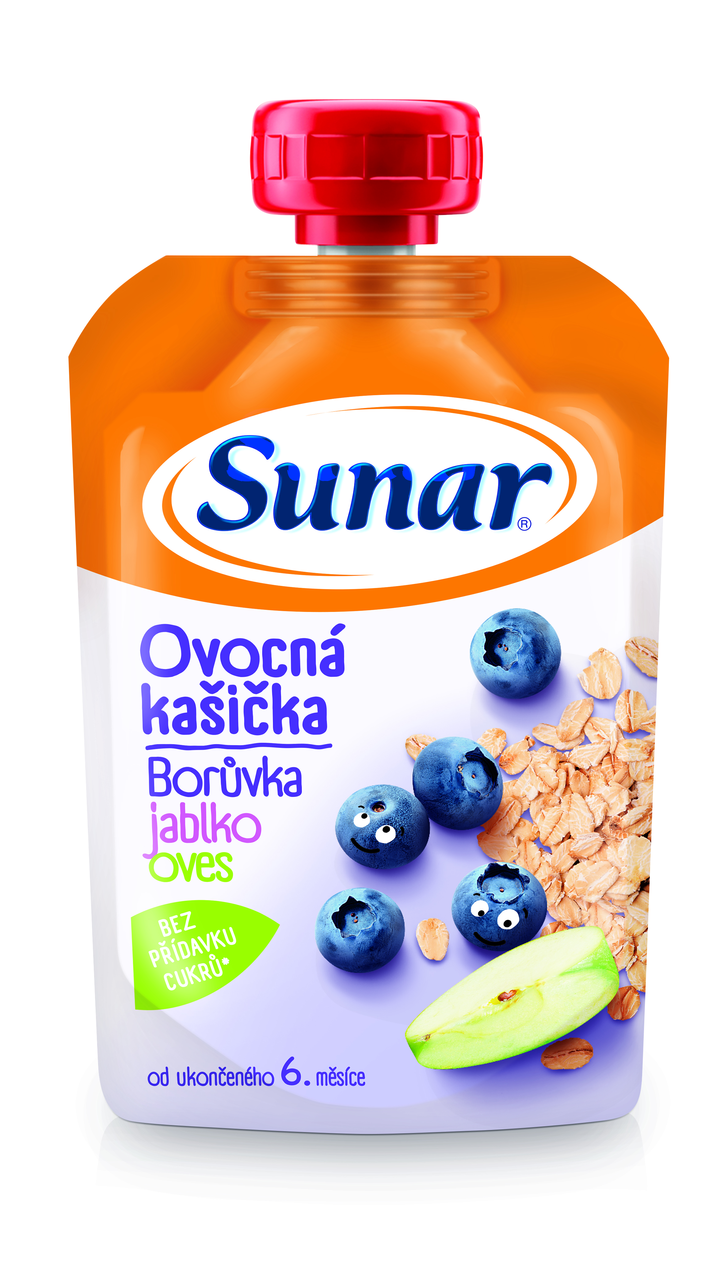 Sunar Sunar Ovocná kašička čučoriedka, jablko, ovos