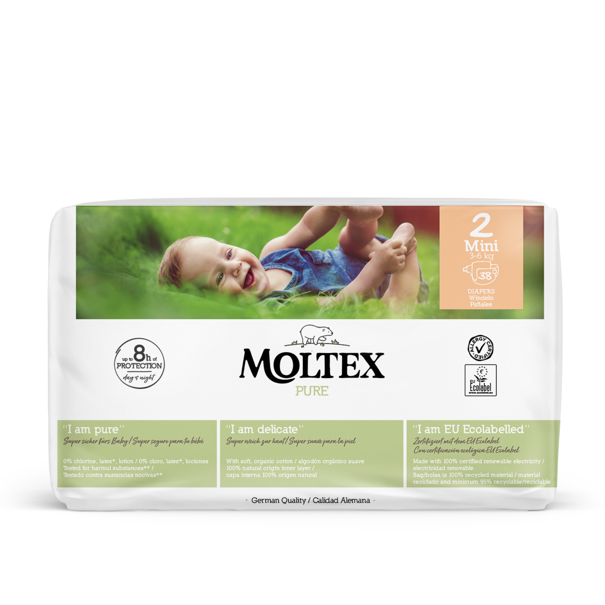 Moltex Plienky Moltex Pure Mini 3-6 kg