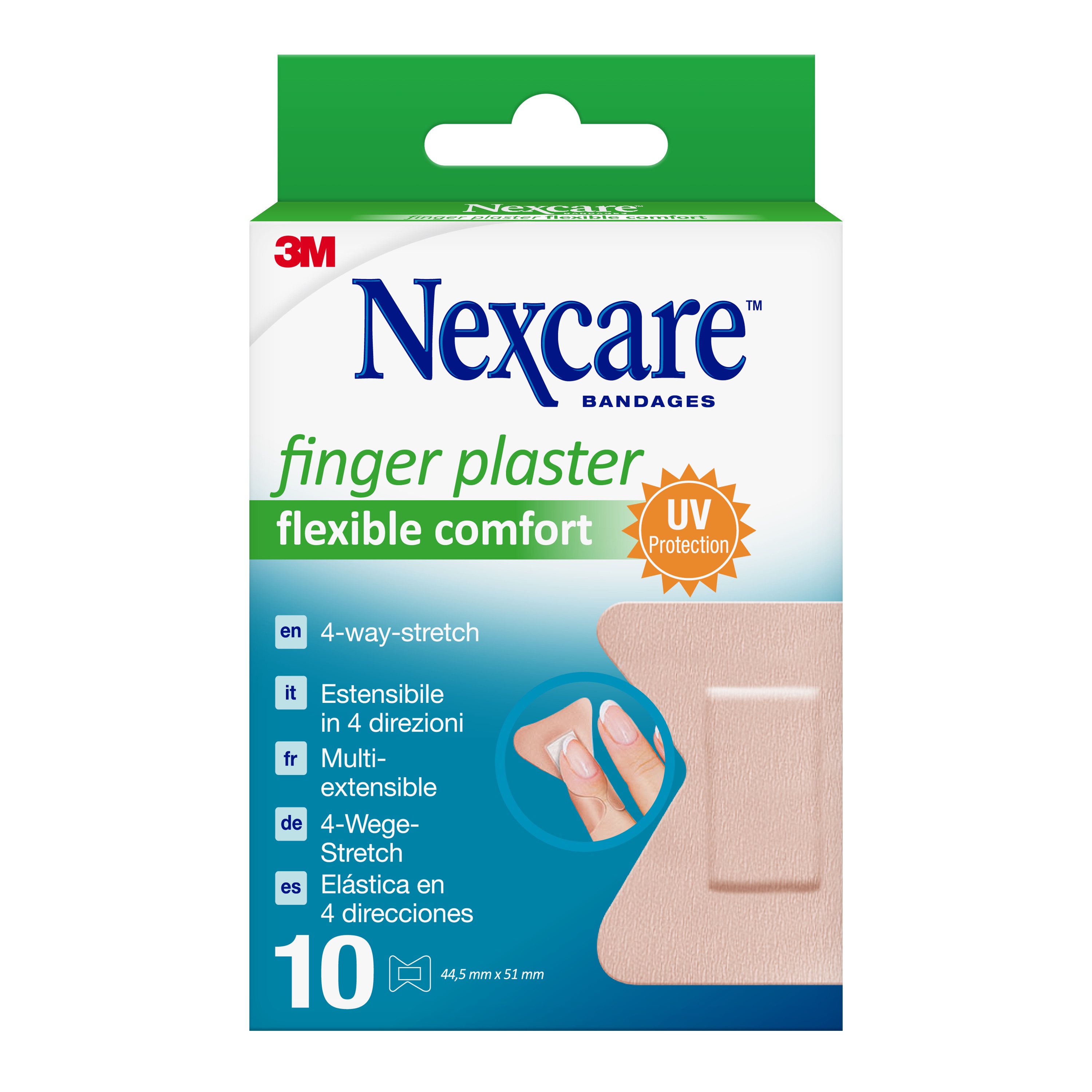 3M Nexcare Nexcare 3m flexible comfort náplasti na prsty 10ks