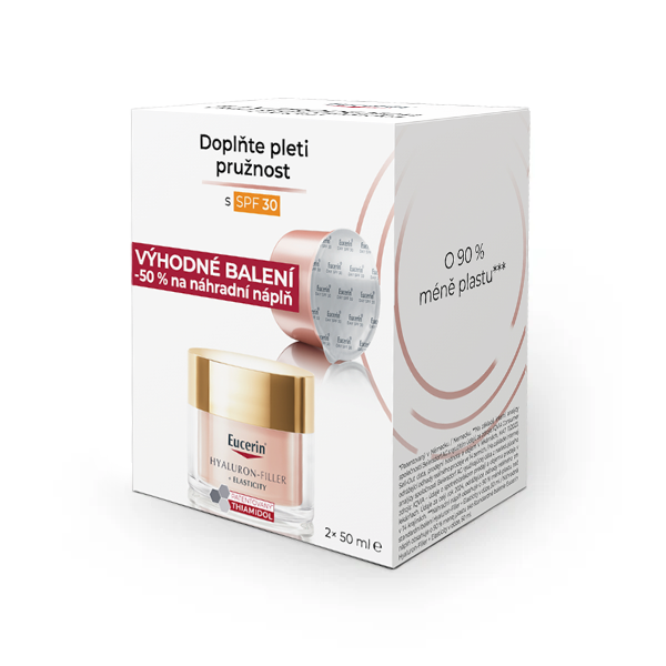 Eucerin Eucerin hyaluron-filler + elasticity denný krém rosé spf 30 + denný krém rosé spf 30 náhradná náplň 50 ml
