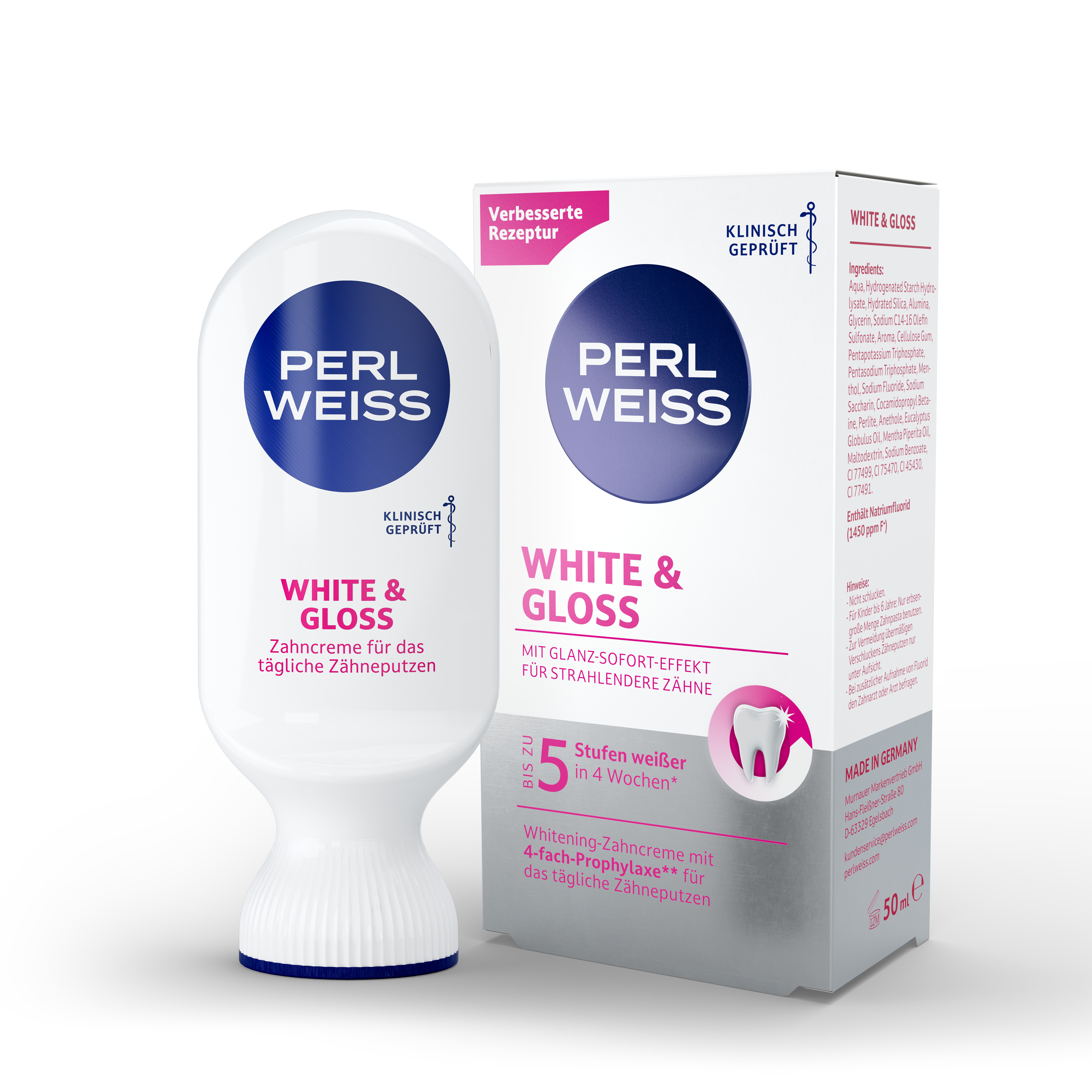 Perl Weiss Bieliaca zubná pasta White & Gloss