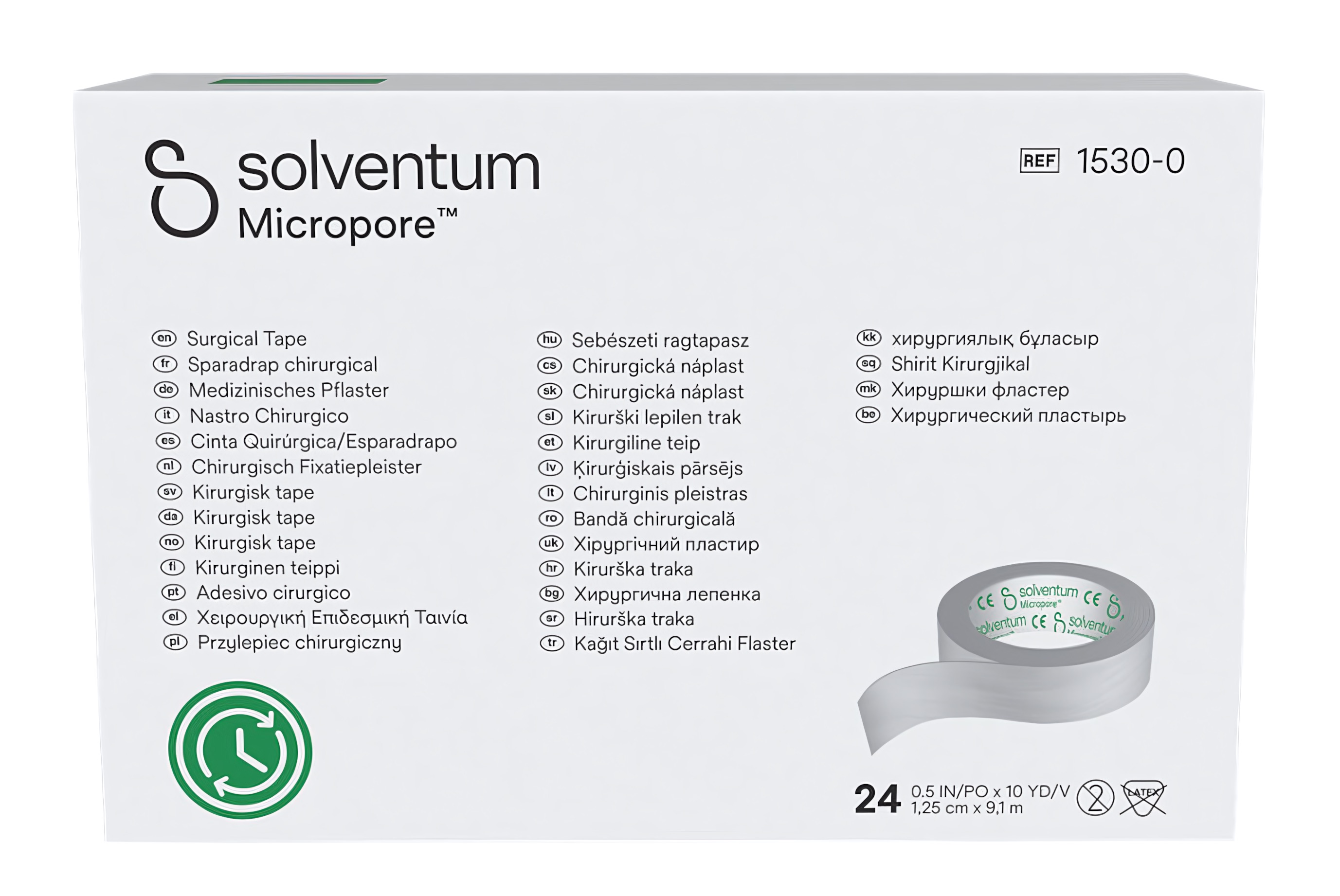 Solventum Transpore Solventum Micropore 15300 Biela 2,5Cmx9,1M 24Ks