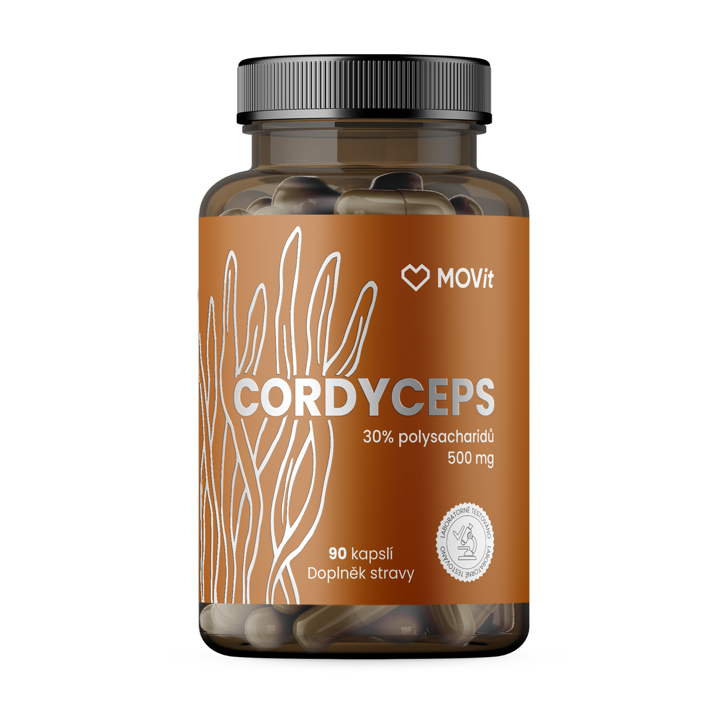 MOVit Movit Cordyceps 30 % polysacharidov 500 mg