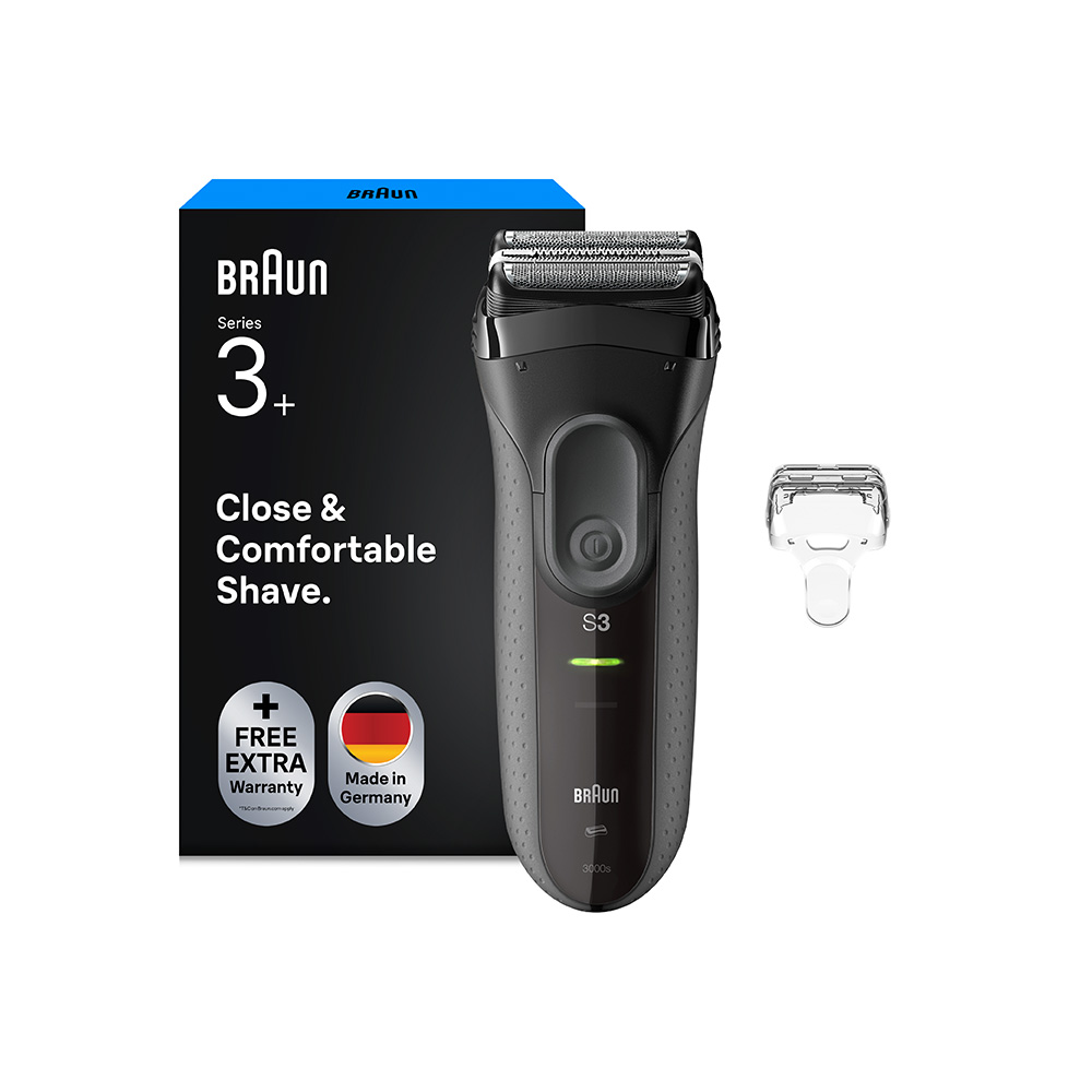 Braun Braun Series 3+ 3000S elektrický holiaci strojček, sivý