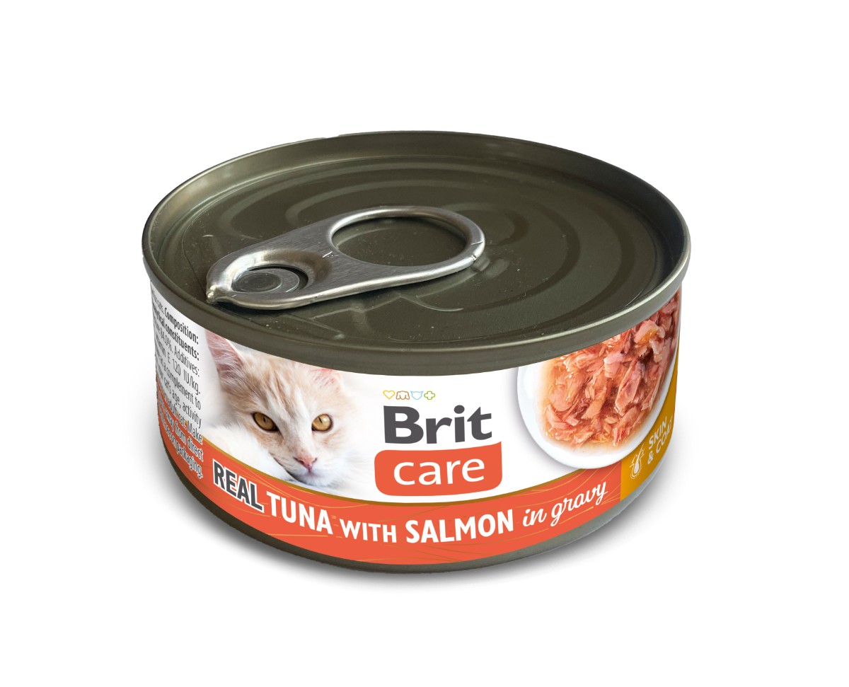 Brit Care Brit care cat pravý tuniak/losos v om. 80g a.u.v.