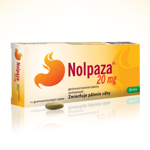 Nolpaza 20 mg tablety pri pálení záhy – 14 ks