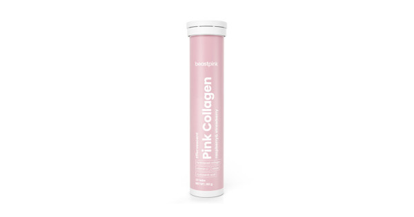 GymBeam Šumivý Pink Collagen - BeastPink - jahodová malina