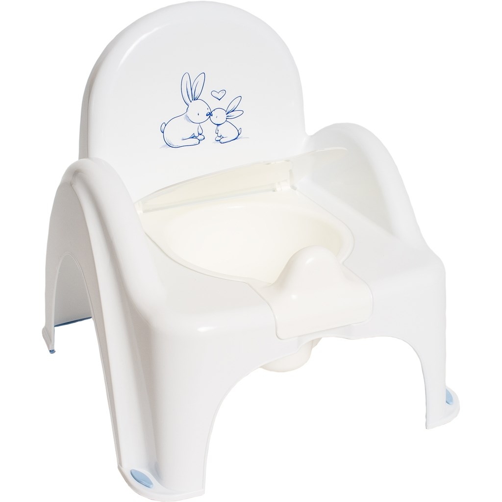 Tega Baby Detská nočník s melódiou a vekom, ergonomický - Zajačik v biele