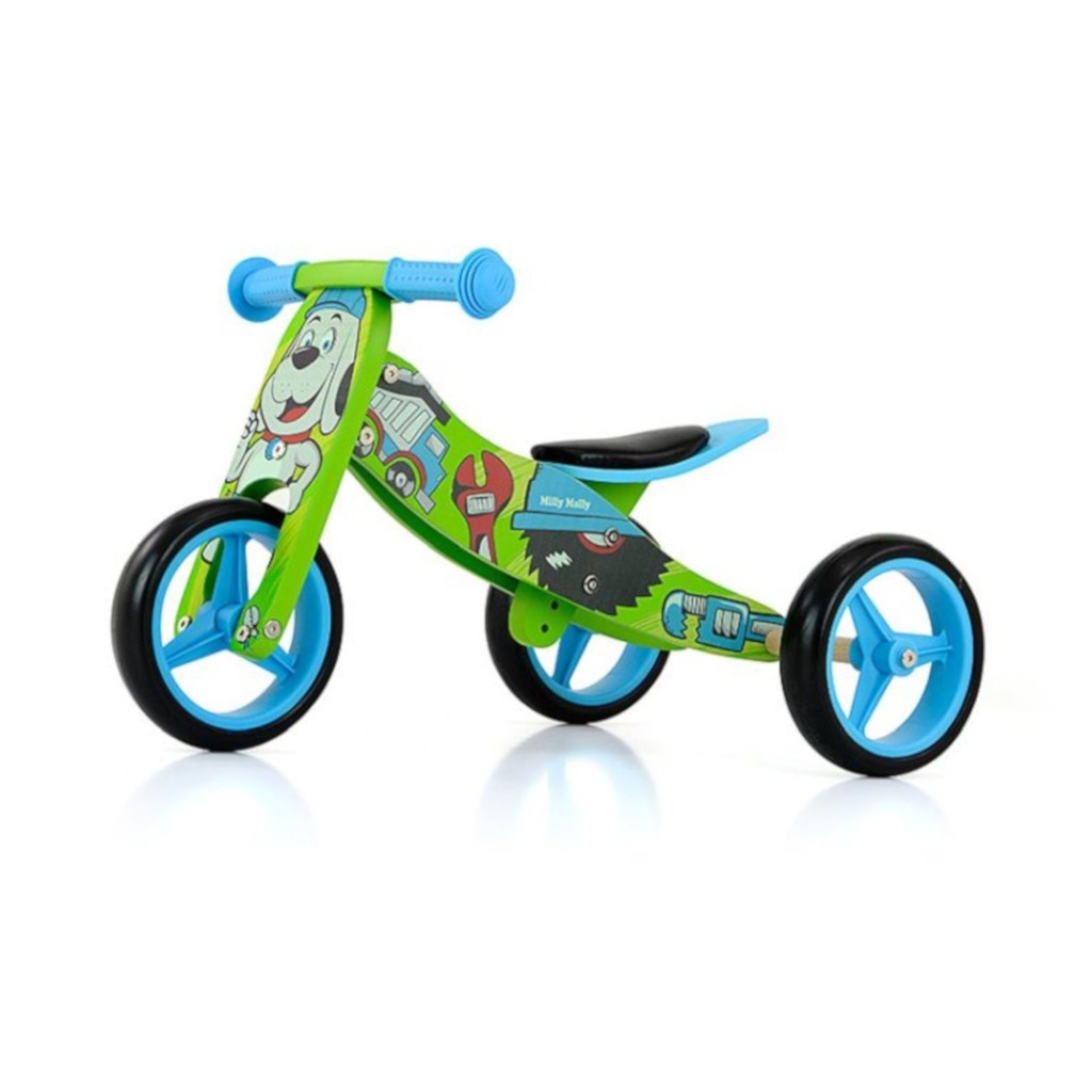 Milly Mally Detské multifunkčné odrážadlo bicykel 2v1 Milly Mally JAKE Bob , 20C39536