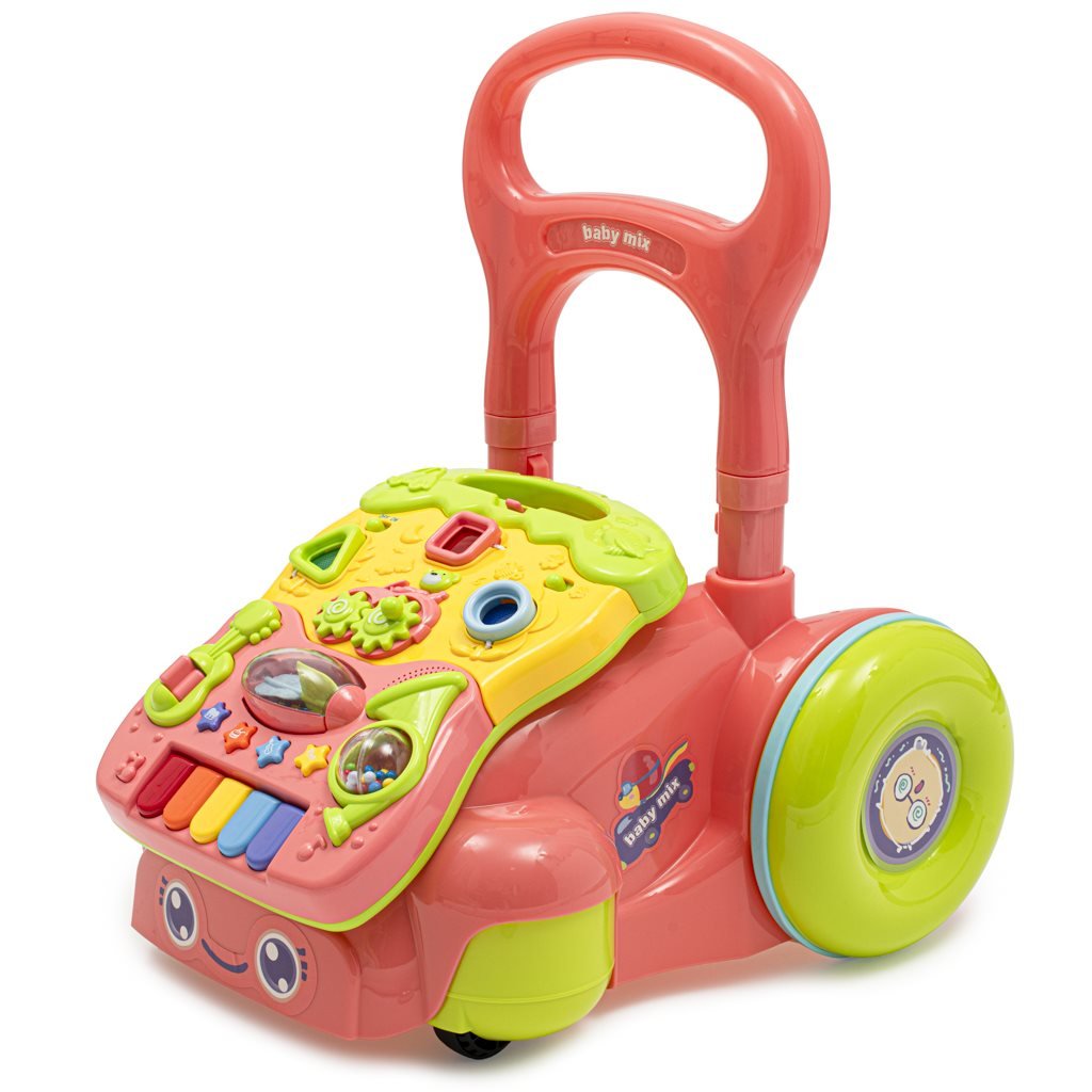 Baby Mix Detské hrajúce edukačné chodítko Baby Mix ružové , 20C53215