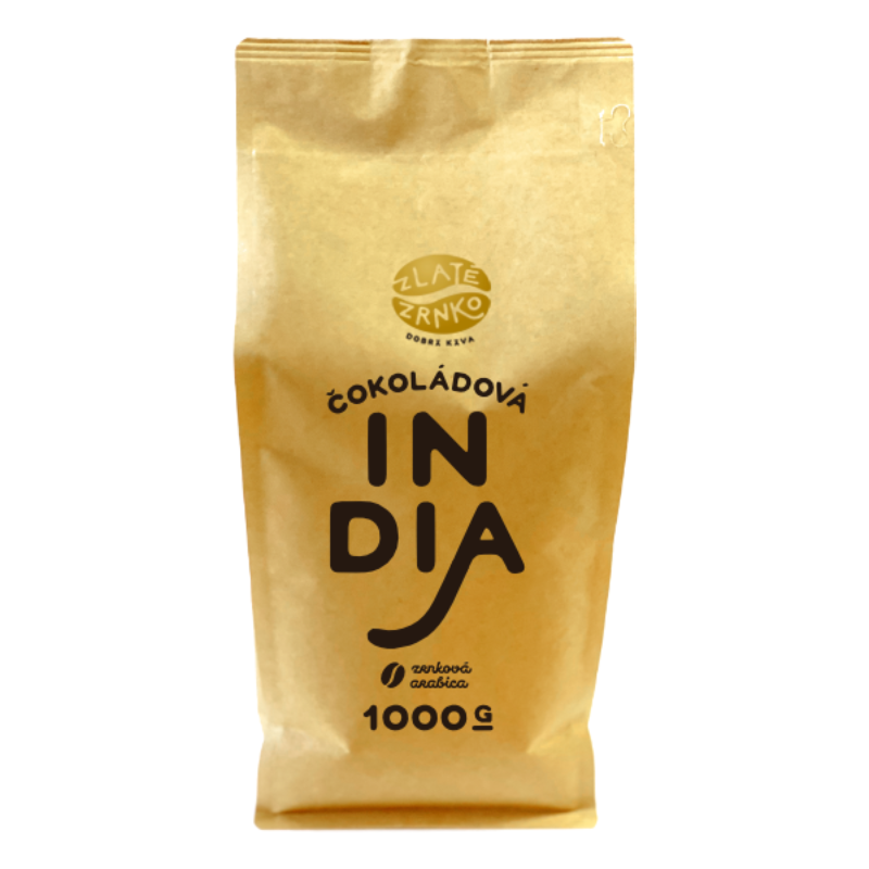 Zlaté Zrnko Káva Zlaté Zrnko –India 1000g zrnková